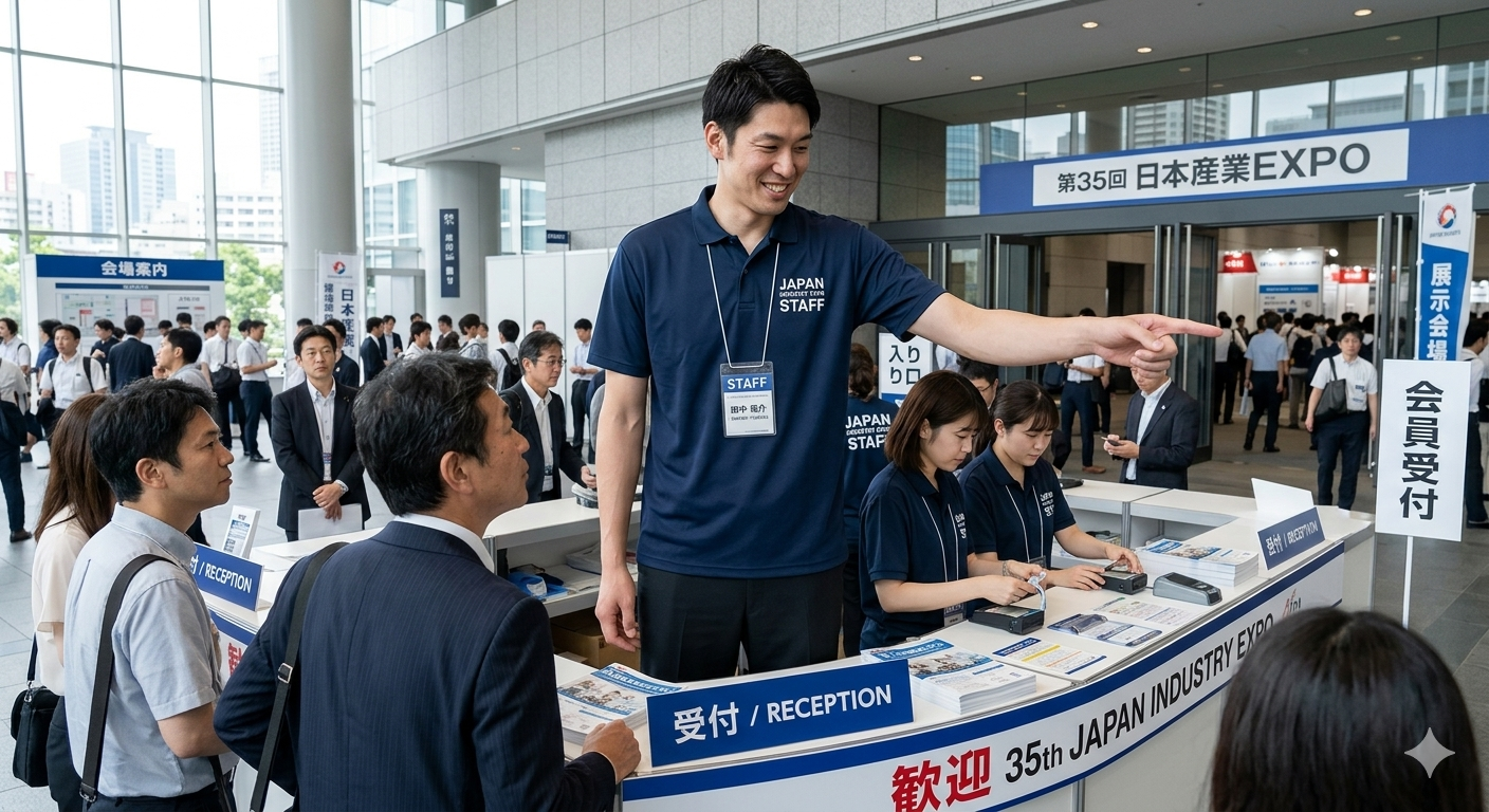 イベント受付・案内（目立つ）