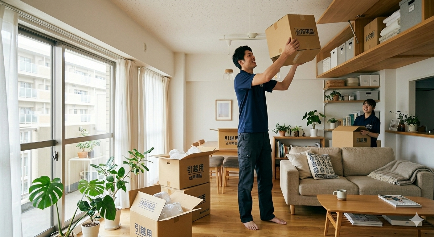 引越し時の高所作業